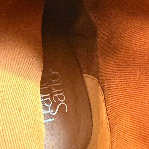 Franco Sarto Black Leather heeled Ankle Boots women’s 9.5 - Picture 8 of 9